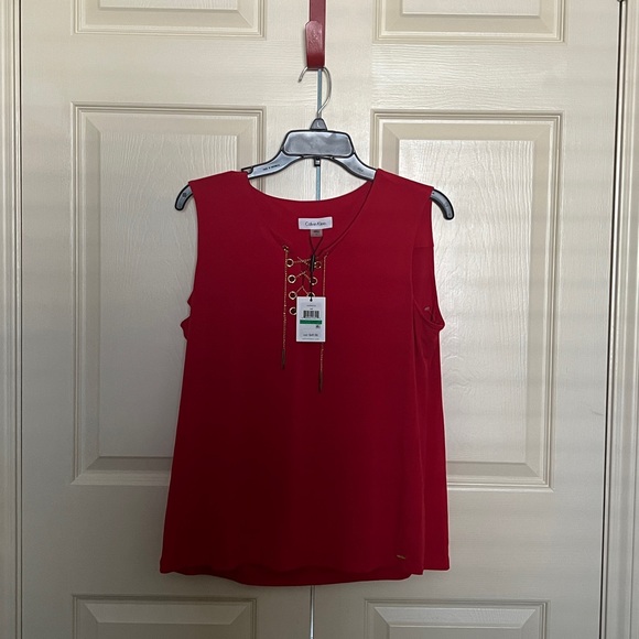 Calvin Klein Red Dress Shirt - Picture 5 of 5